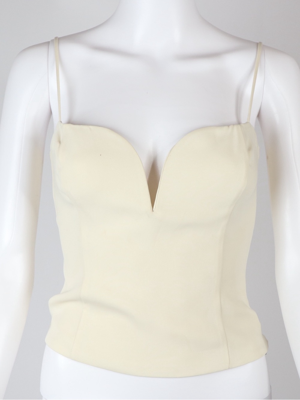 ARITZIA | Wilfred Sweetheart Cream V-Neck Spaghetti Strap Women's Top | Size S